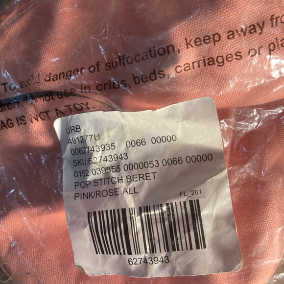 UO pop stitch beret pink rose - Picture 2 of 2